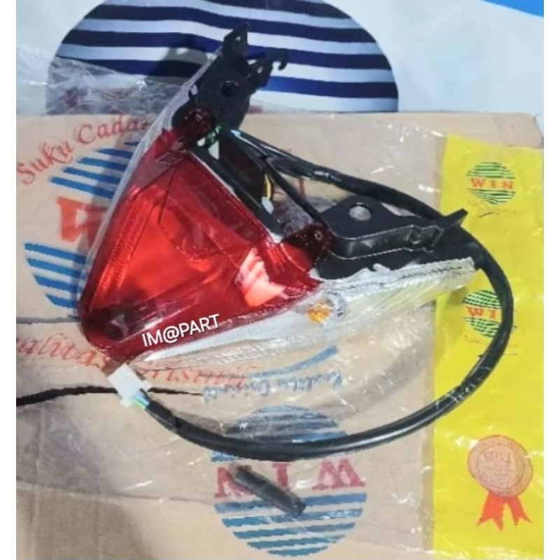 Lampu Belakang | Lampu Stop Komplit Bohlam + Piting BEAT LED | BEAT DELUXE 2020-2023