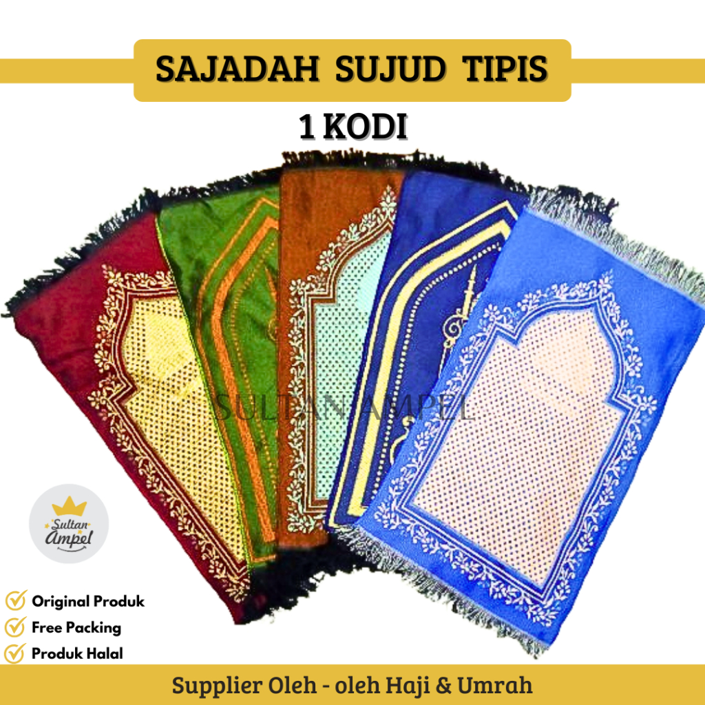GROSIR 1 KODI SAJADAH ALAYDRUS - Sajadah Muka 3/4 Alaydrus Skv Ultra Rayon, Sajadah Kecill untuk ana