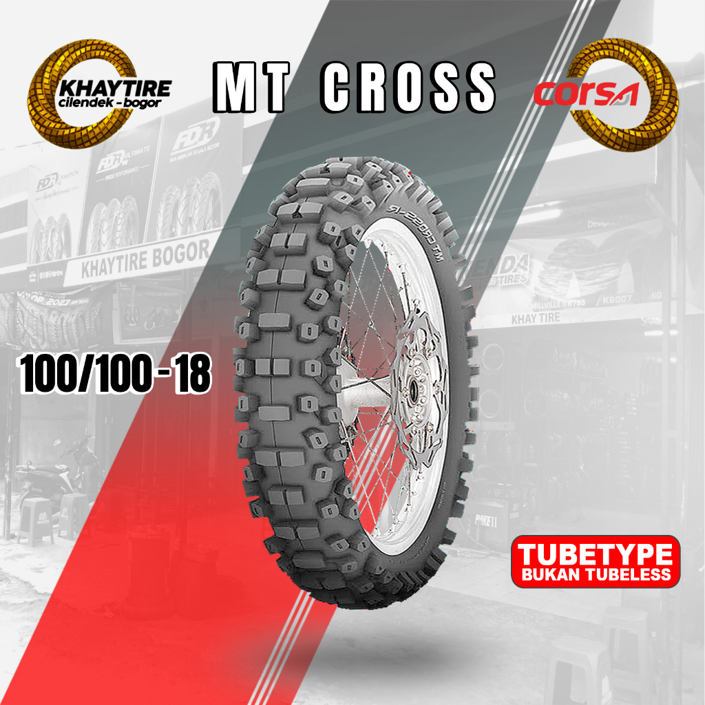 Ban Motor Trail CORSA MT CROSS X 100/100 Ring 18 Non Tubeless