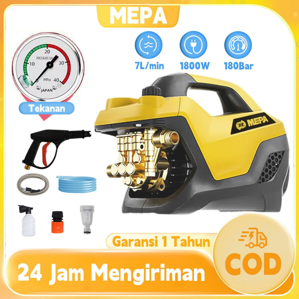 TERLARIS MEPA Mesin cuci mobil Mesin pembersih mobil Peralatan cuci kendaraan Mesin cuci sepeda