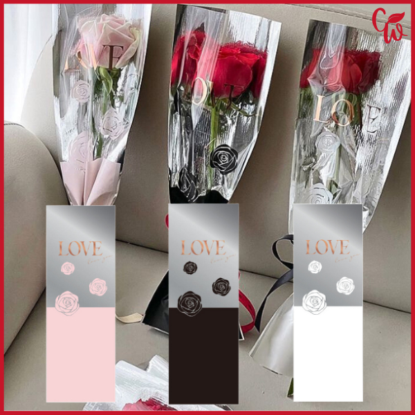 

Single Rose Wrapping Mawar Buket Bunga 1 Tangkai Valentine Ulang Tahun SF35