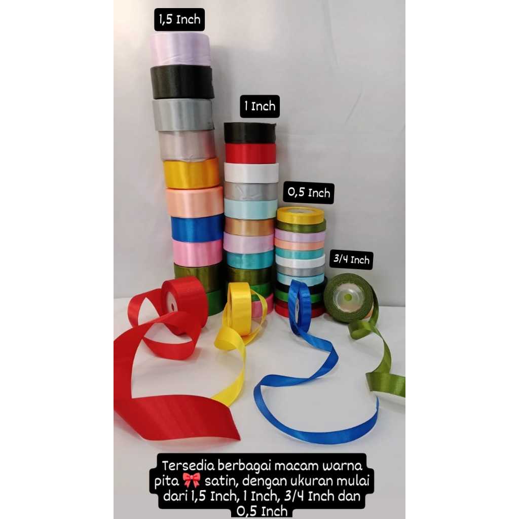 

Pita Satin Hijau 0,5 inch, 1 inch, 1,5 inch