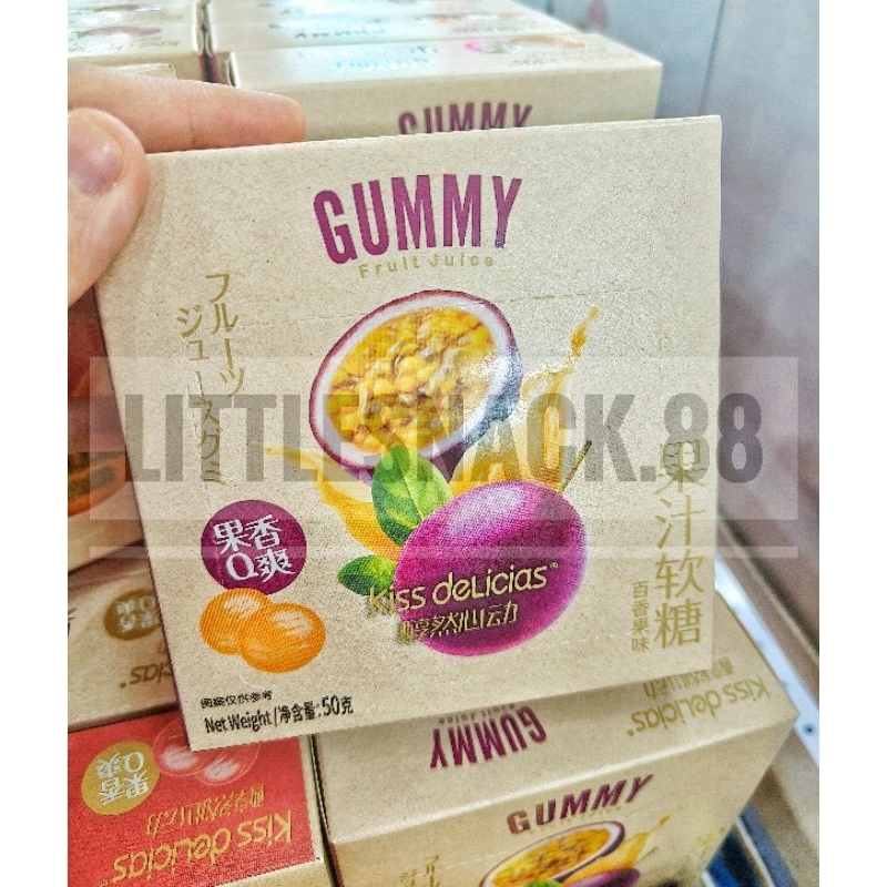 

PERMEN GUMMY KISS DELICIAS JUICY 50GR