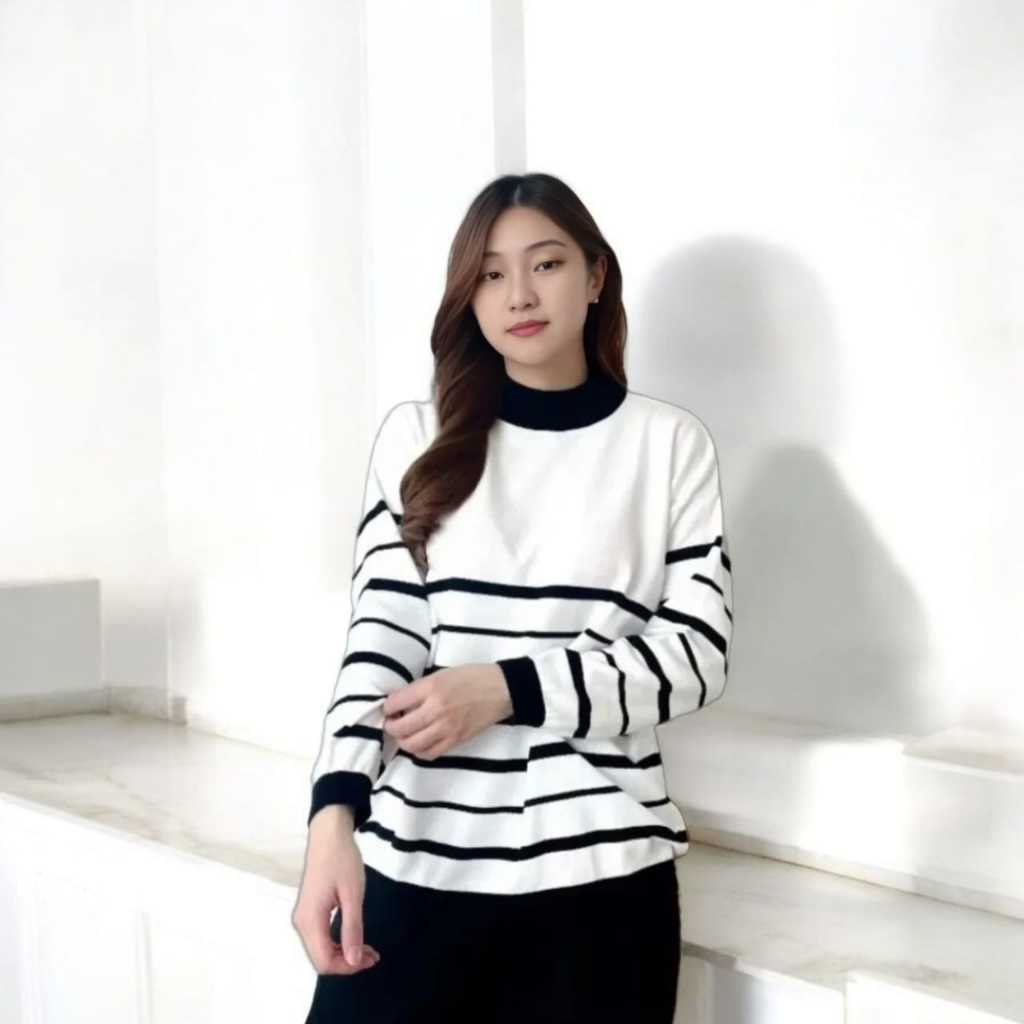 SWEATER/ATASAN RAJUT WANITA JUMBO TERLARIS LENGAN PANJANG - JELITA KNIT TOPS