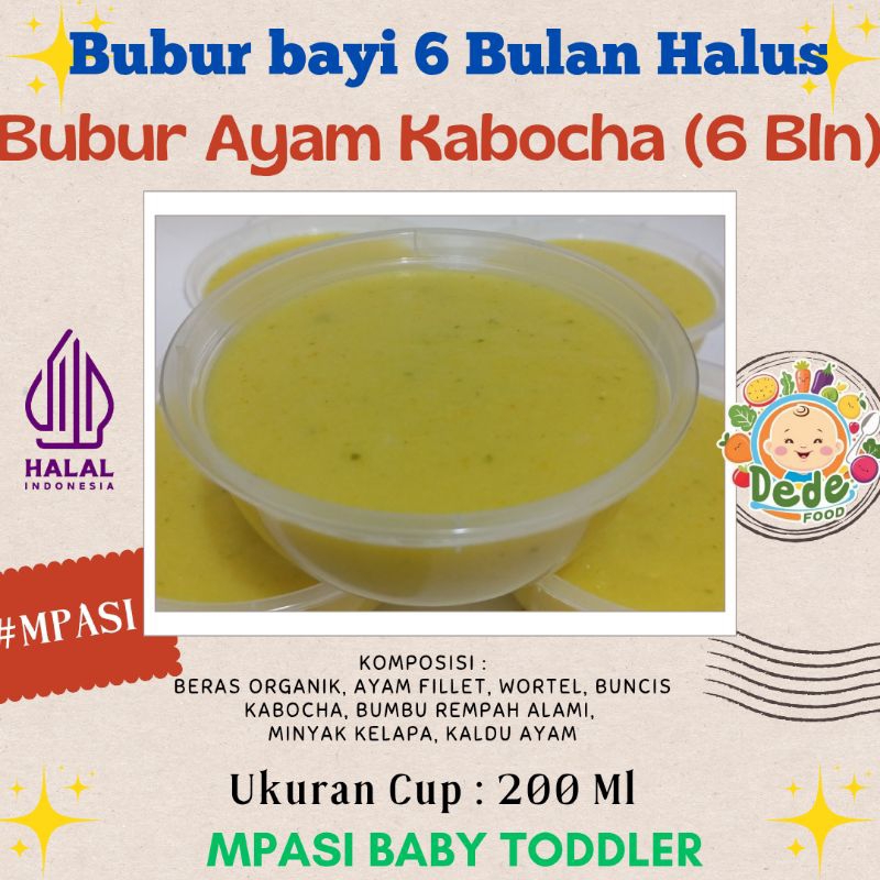 

Bubur bayi 6 Bln Tekstur lembut (MPASI bayi) Frozen catering