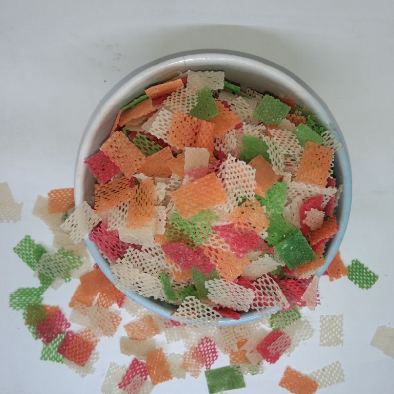

krupuk taro warna warni berat 250gram