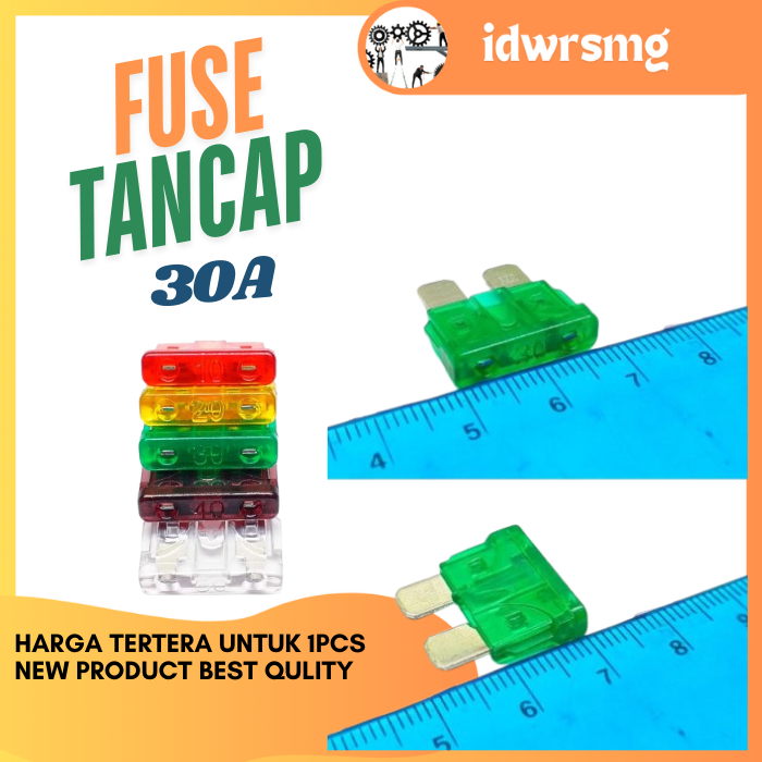 Sekring Tancap Besar Fuse 30A 30a sekring mobil/inverter