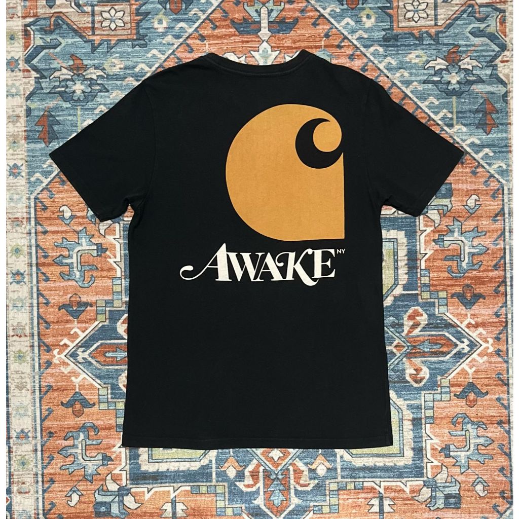 CARHARTT X AWAKE BIG LOGO TSHIRT - BLACK