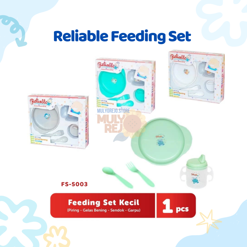 Reliable Feeding Set Bayi Tempat Makan Minum Bayi Box Kecil Perlengkapan Mpasi Bayi - 5002 5003