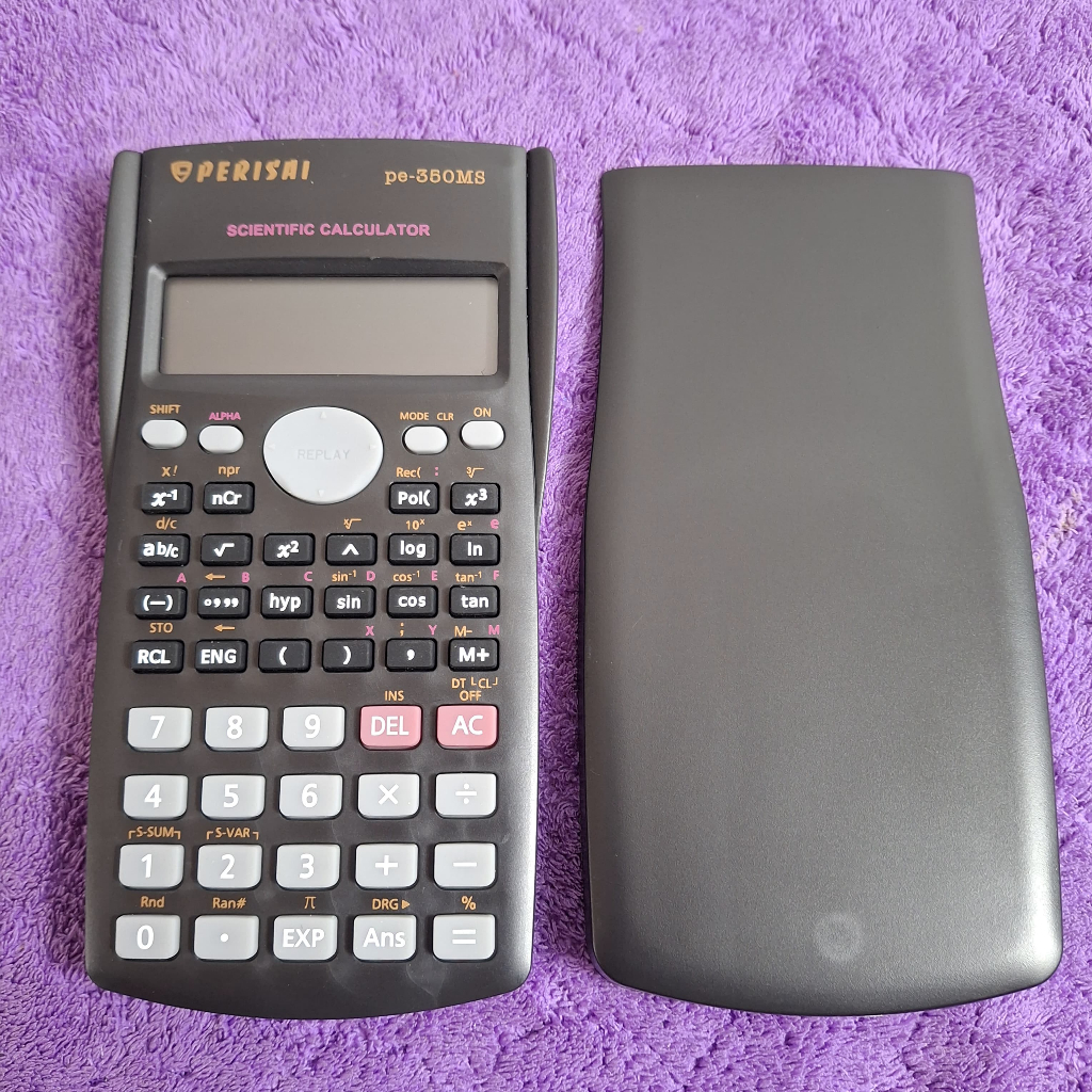 

Kalkulator / Calculator SIN COS TAN Merk PERISAI Scientific PE-350 (Bergaransi)