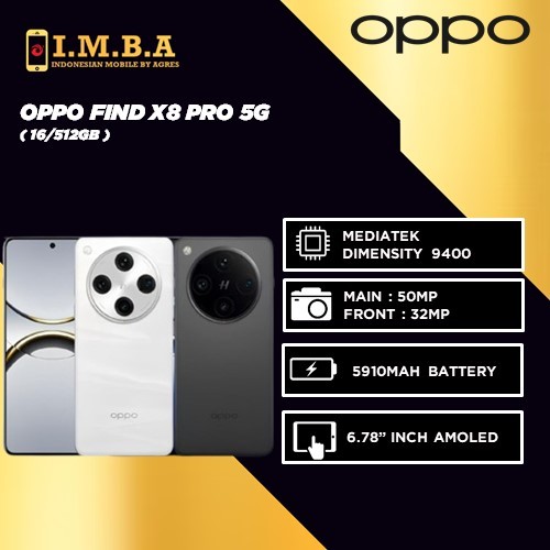OPPO Find X8 Pro 5G 16/512GB Garansi Resmi Oppo Indonesia
