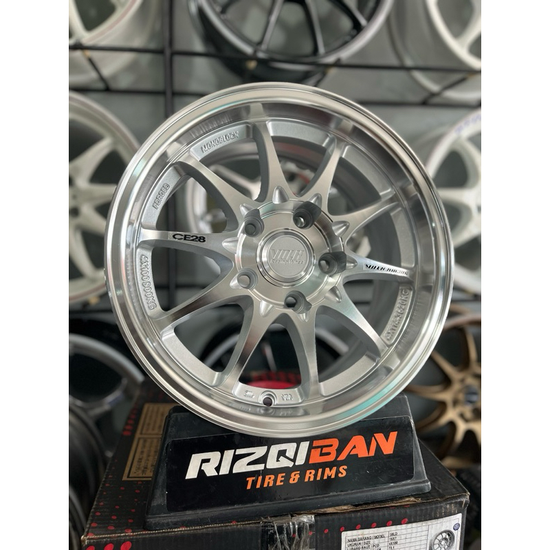 velg ce28 r15 full polish pcd 5x114 kondisi baru