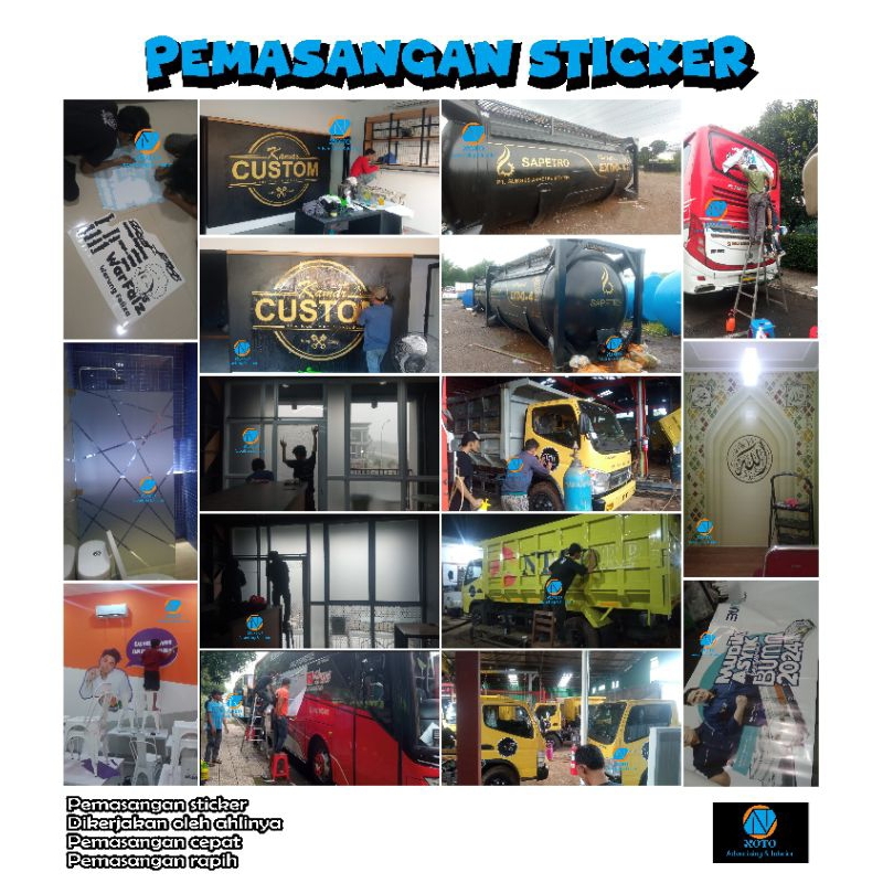 Jasa pasang wallpaper / Jasa pasang sticker