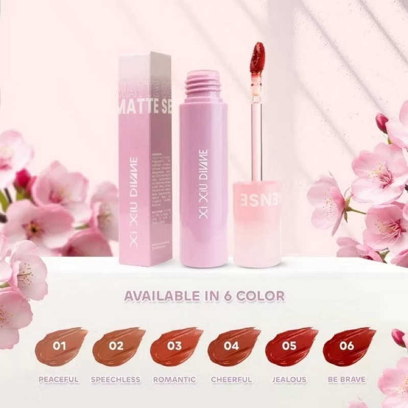 Xi XiU DIVINE LIP MATTE SENSE |Lip Cream Xi Xiu | Transferproof | Lip Matte