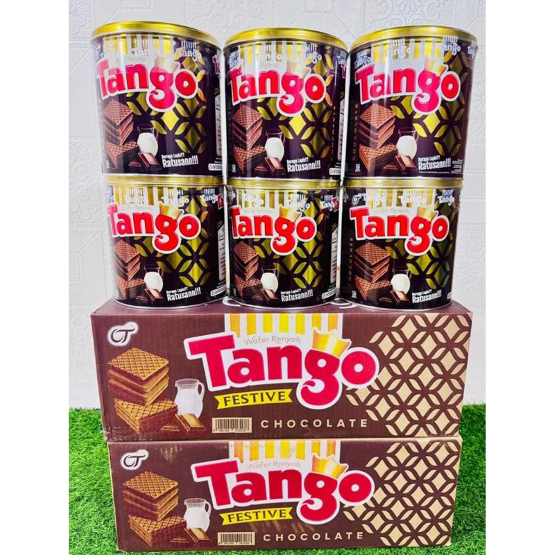 

[1Dus Isi 6 ]Tango wafer kaleng VANILLA DAN COKLAT 240g