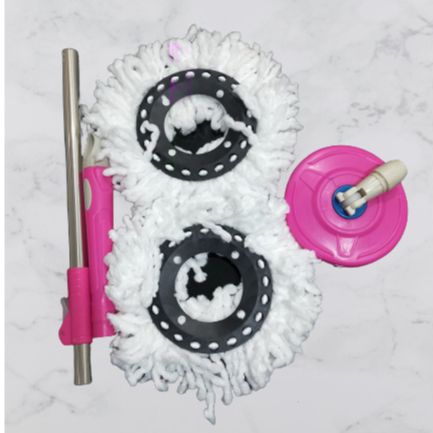 Tongkat pel spin mop / gagang pel spin mop
