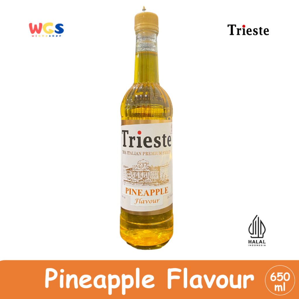 

Trieste Pineapple Flavour Premium Syrup 650ml – Sirup Nanas untuk Minuman & Dessert