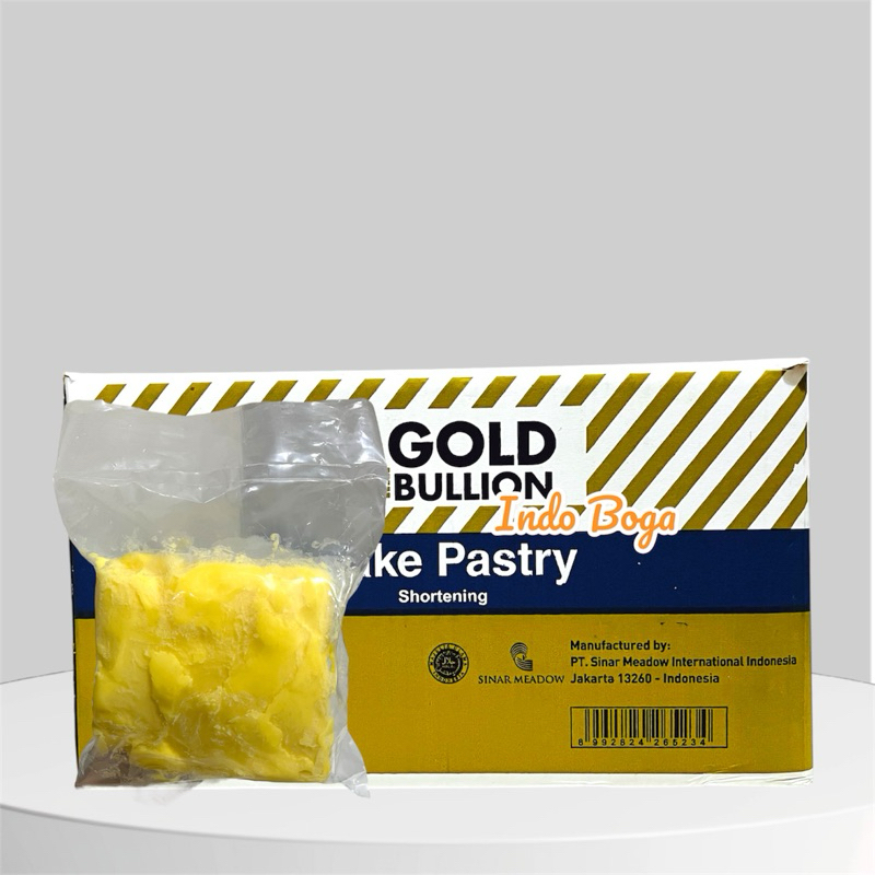 

gold bullion flake pastry repack