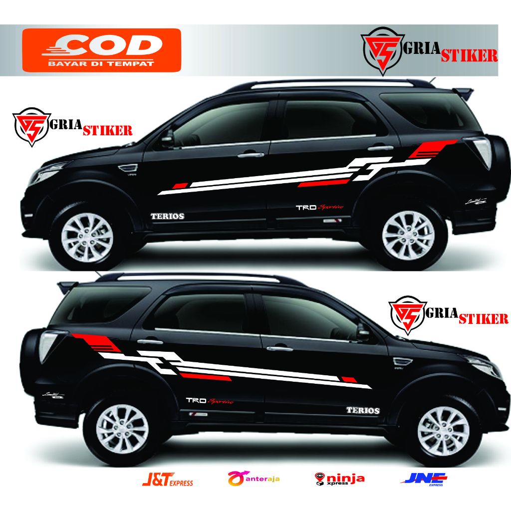 Stiker Body Mobil Terios Lama Cutting Stiker Daihatsu Terios