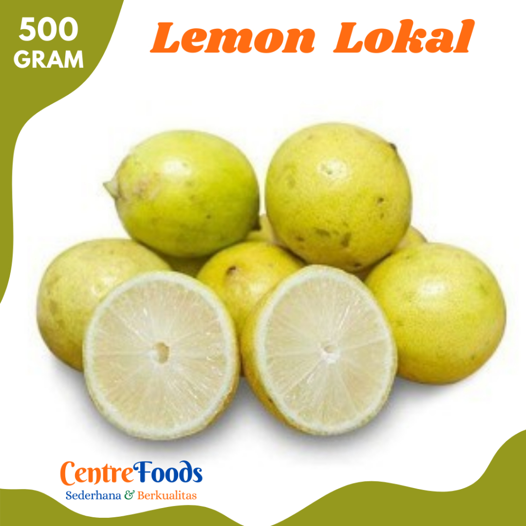

LEMON Lokal - Buah Lemon Lokal Organik Fresh | 500gr [ Harga Per 0,5 Kg ]