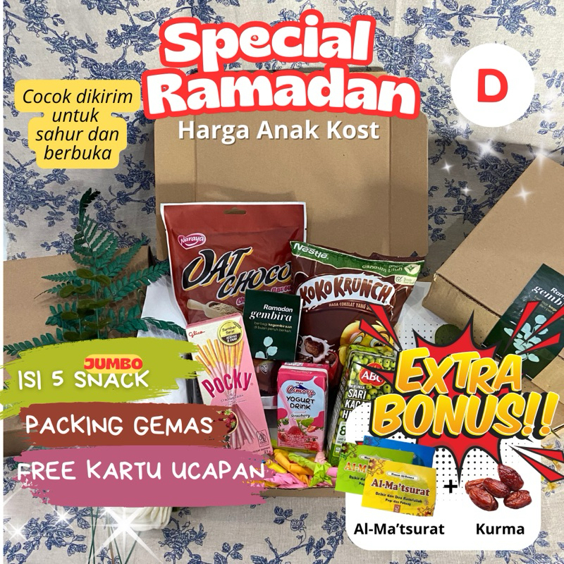 

Hampers snack box set lucu gemas ramadhan buka puasa wisuda ulang tahun valentin gift box yang ramah untuk anak kos