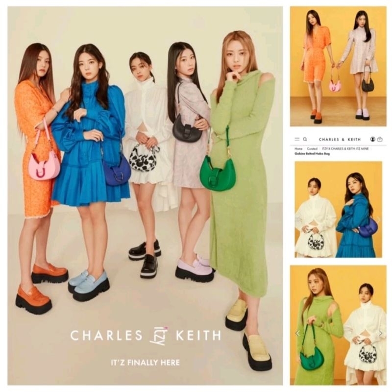 TAS CHARLES & KEITH CK ITZY BAG - SPECIAL EDITION GIFT SET BOX GABINE BELTED C&K GABINE BELTED HOBO