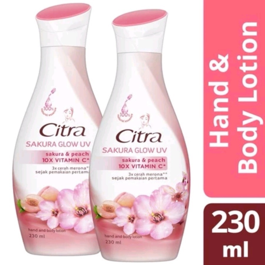 Citra hand and body lotion 380ml - kuning 210ml