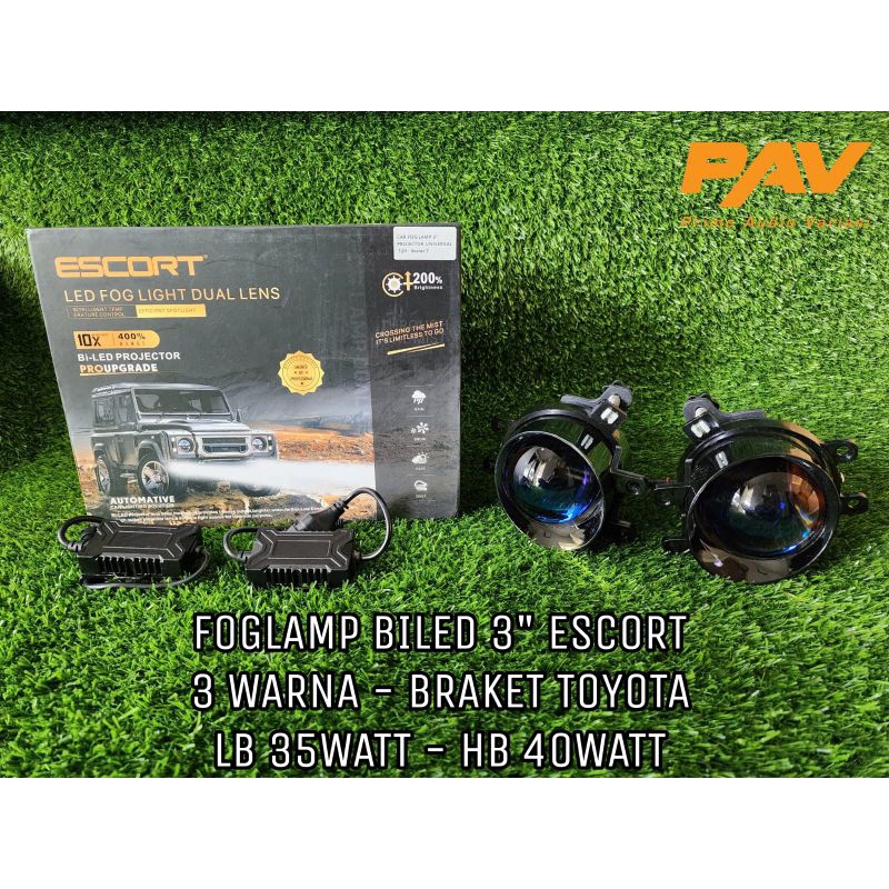 FOGLAMP BILED 3" ESCORT 3 WARNA