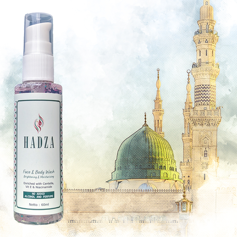 Face & Body Wash by Hadza | Skincare Umrah dan Haji non Alkohol non Parfum | Wudhu Friendly dan Umro
