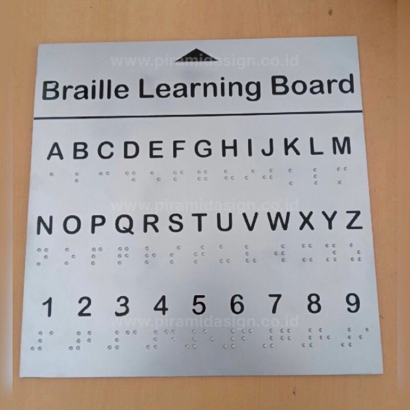 

Papan braile learning board tuna netra low vision abjad huruf