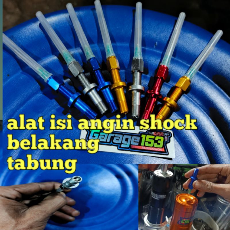 isi angin shock belakang tabung nitrogen