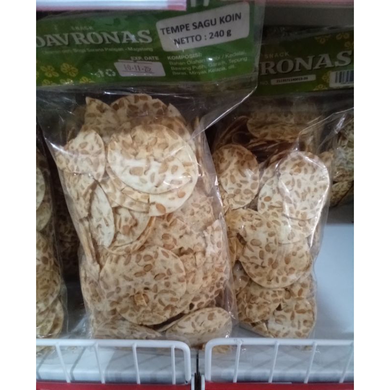 

Keripik Tempe Sagu Koin 240 gr