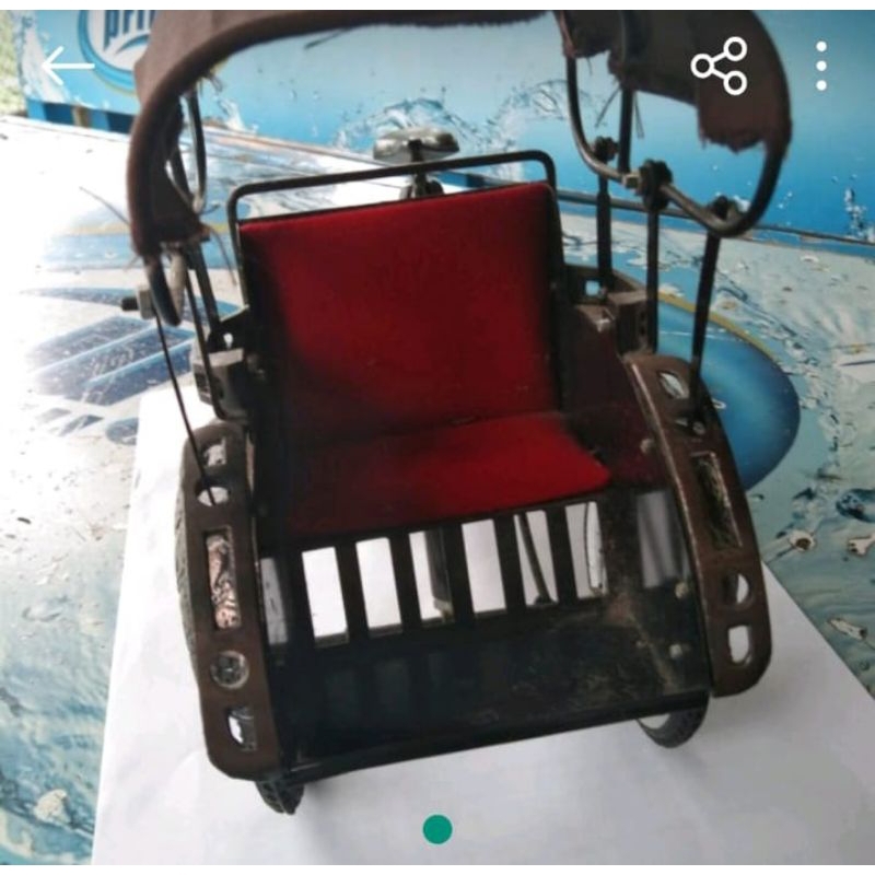 Pajangan Becak Kayu
