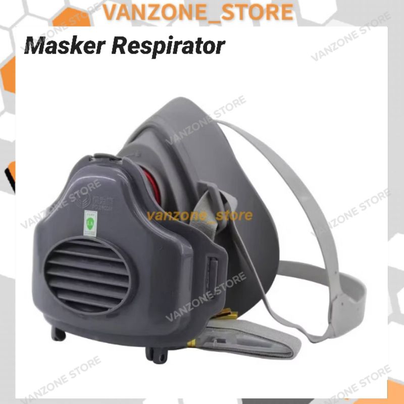 Masker Respirator Cat Semprot Polusi Anti Debu Half Mask Dustproof PM2.5