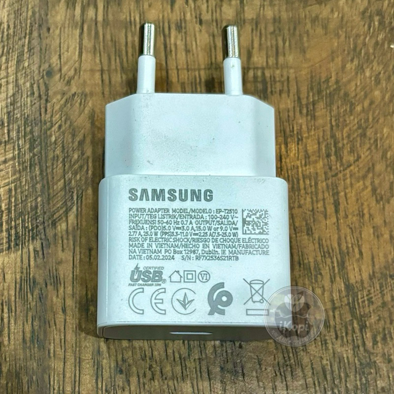 wall charger adaptor samsung 25W 25 watt PD Adapter SUPER FAST CHARGING USB-C TYPE C S10 s20 s21 s22