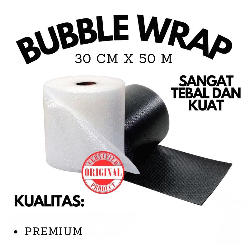 

Bubble Wrap Roll 30cm x 50m Jambi