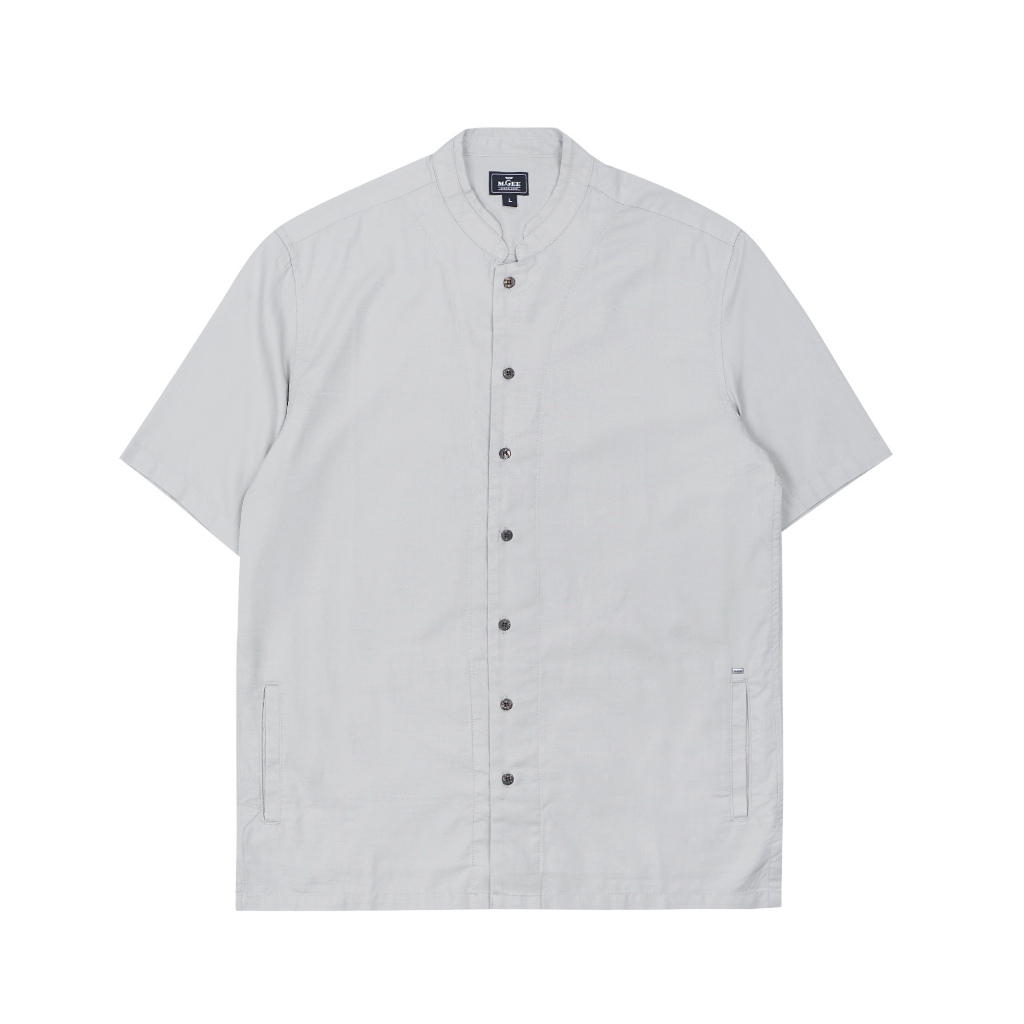 Baju Koko MGEE Original - Baju Koko Lengan Pendek Original MGEE Azka CKPR 078 Light Grey