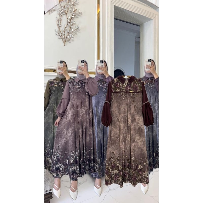 Shafira Dress by Annisa/ Dress Annisa Terbaru/ Gamis Shafira by Annisa/ Dress/ Gamis Ori Annisa/ Sha