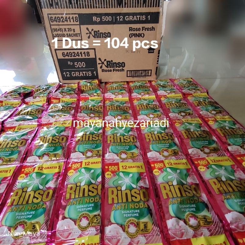 1 dus Rinso cair liquid 500 an