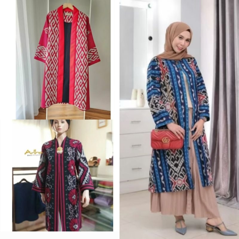 OUTER PANJANG TENUN TROSO MOTIF ETNIK