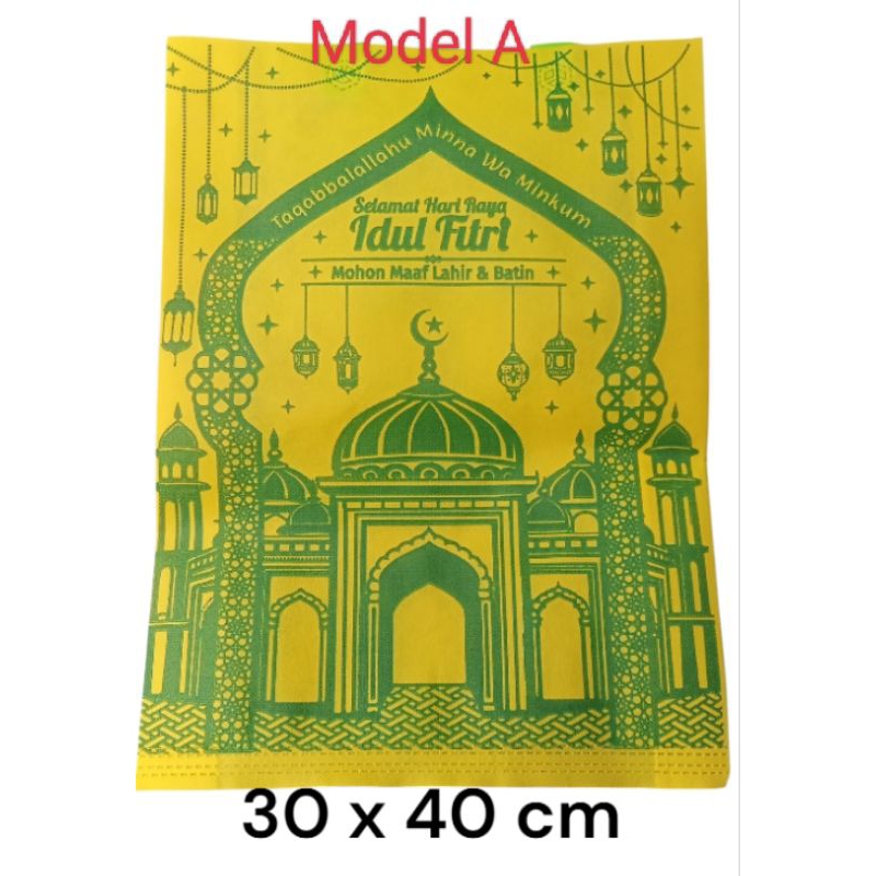 

Tas parcel Lebaran / Idul Fitri 2sisi Uk. 30x40cm (isi 4pcs)