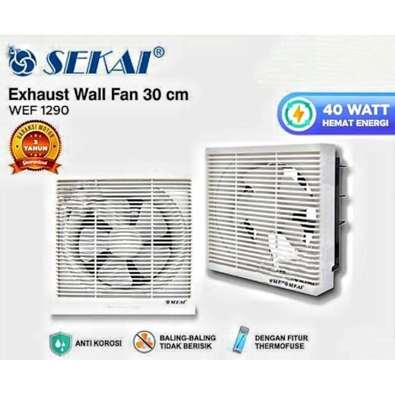 Exhouse Fan Wall Sekai WEF1290 12 Inci Dinding