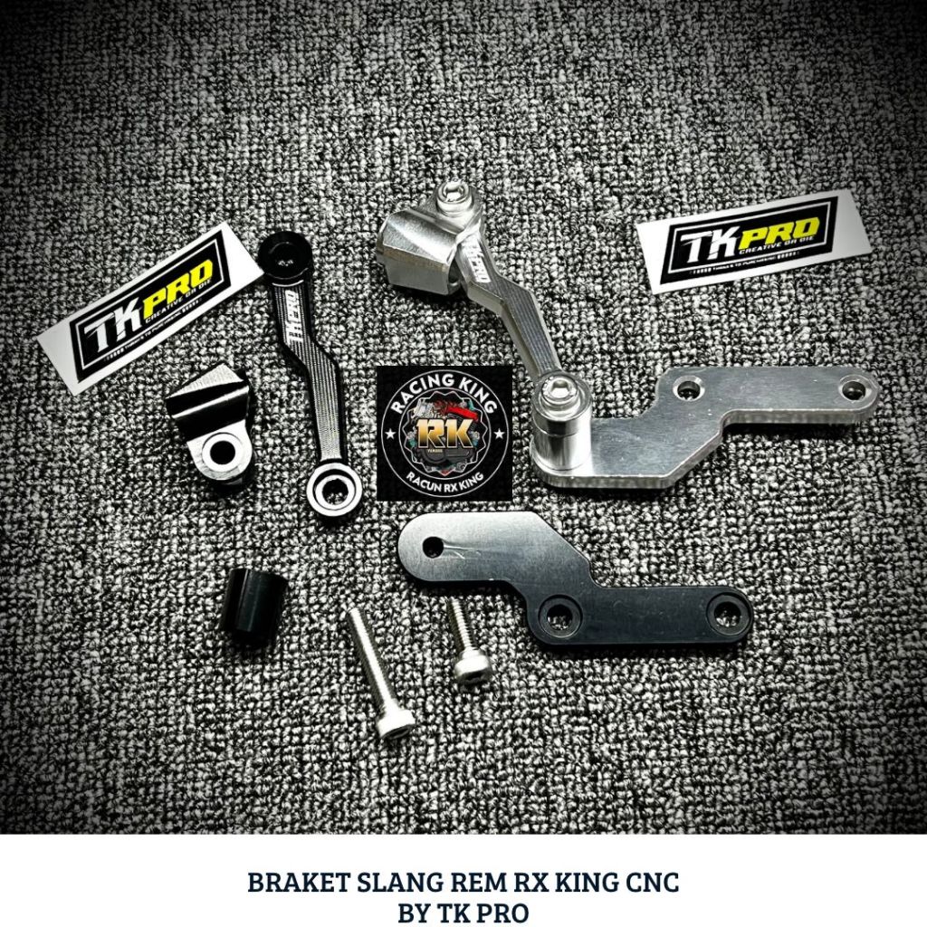 BREKET BRIKET BRACKET KLEM SLANG SELANG REM DEPAN BAWAH RX KING CUSTOM CNC TK PRO