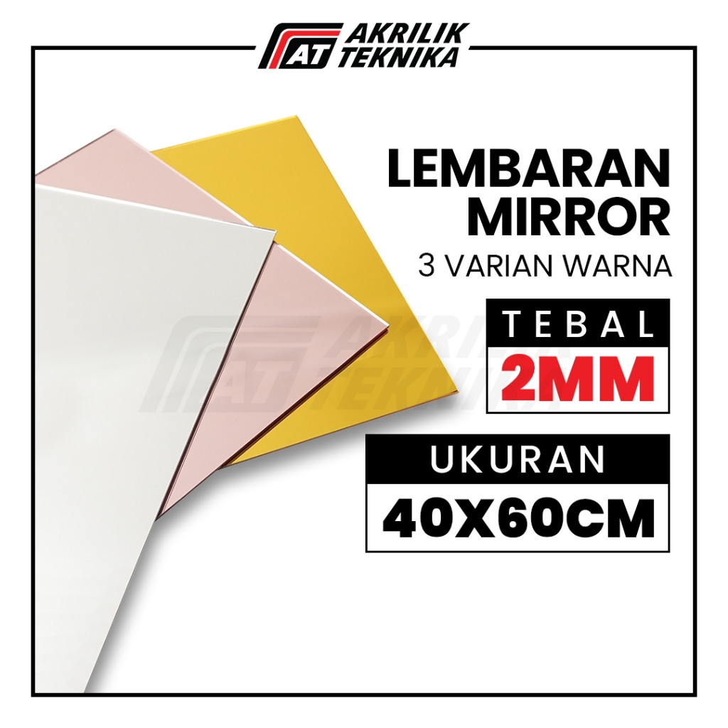 

Ag Akrilik Mirror 40x60cm Gold Silver Rose Gold / Acrylic Sheet Mirror / Lembaran Kaca Cermin