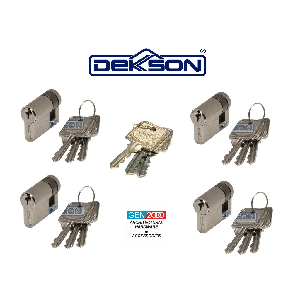 Master Key CYLINDER DEKKSON CYL HC DL30+10MM MATT BLACK Kunci Master Silinder Kunci Dekkson HC DL 40