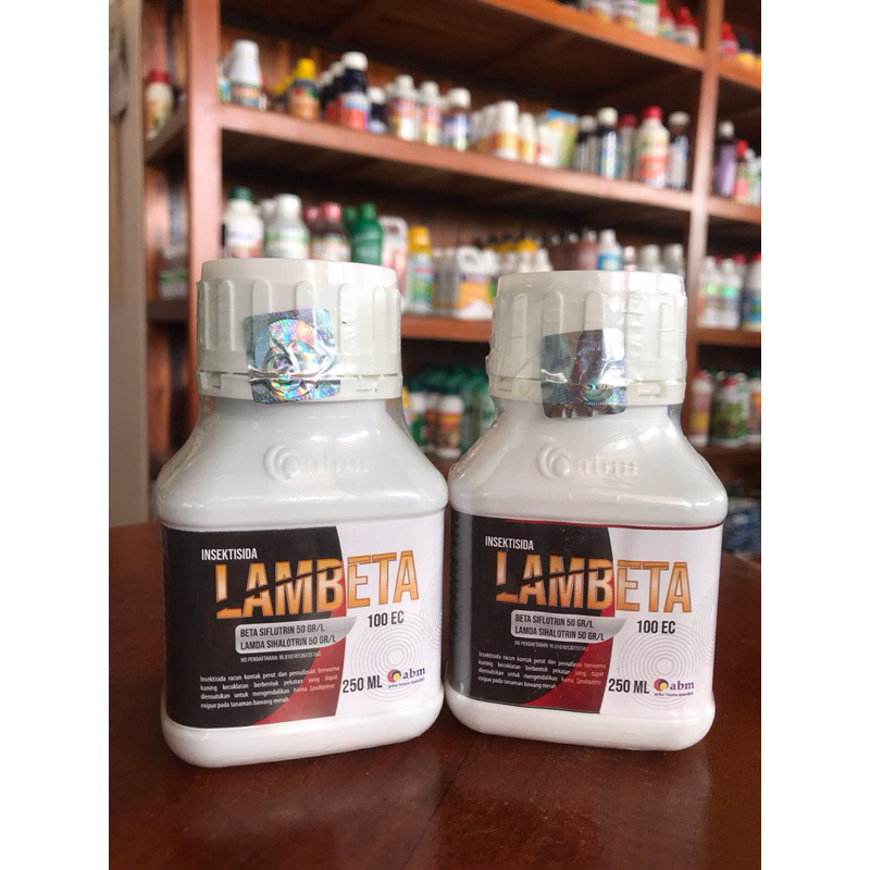 INSEKTISIDA LAMBETA 100 EC 250 ML | Beta Siflutrin 50 g/liter & Lamda Sihalotrin 50 gr/liter | INSEK