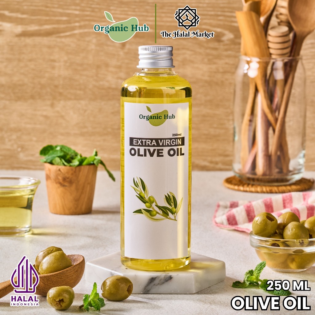 

Organic Hub Virgin Olive oil 100% Minyak zaitun EXTRA VIRGIN OLIVE OIL 250ML Bisa UNTUK MASAK