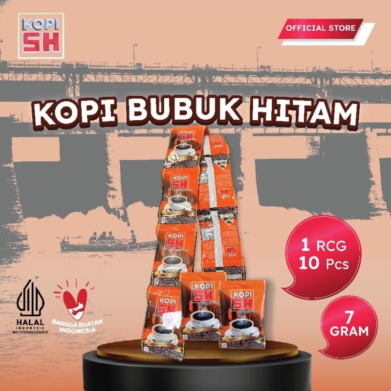 

Kopi Bubuk Hitam SH (7 gr x 10 pcs)