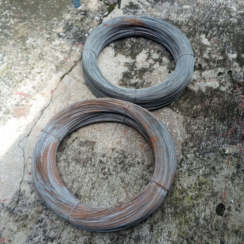 Kawat seng galvanis Bendrat putih bwg 13 2,4 mm per roll