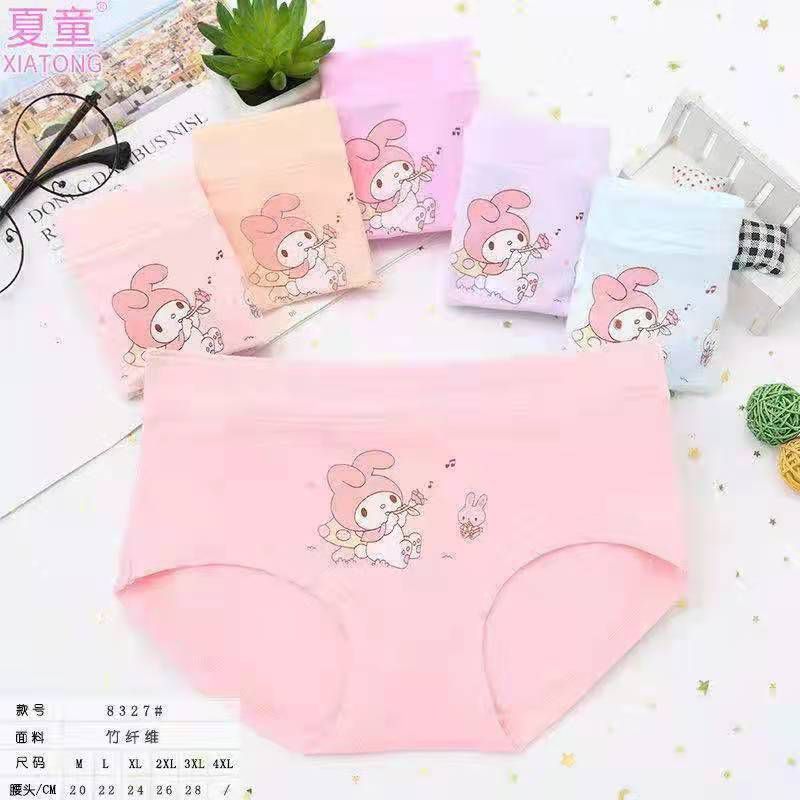 (M-3XL)Katun murni Celana Dalam Anak Versi Fashion Perempuan Segitiga Versi Lucu Motif CD Anak cewek